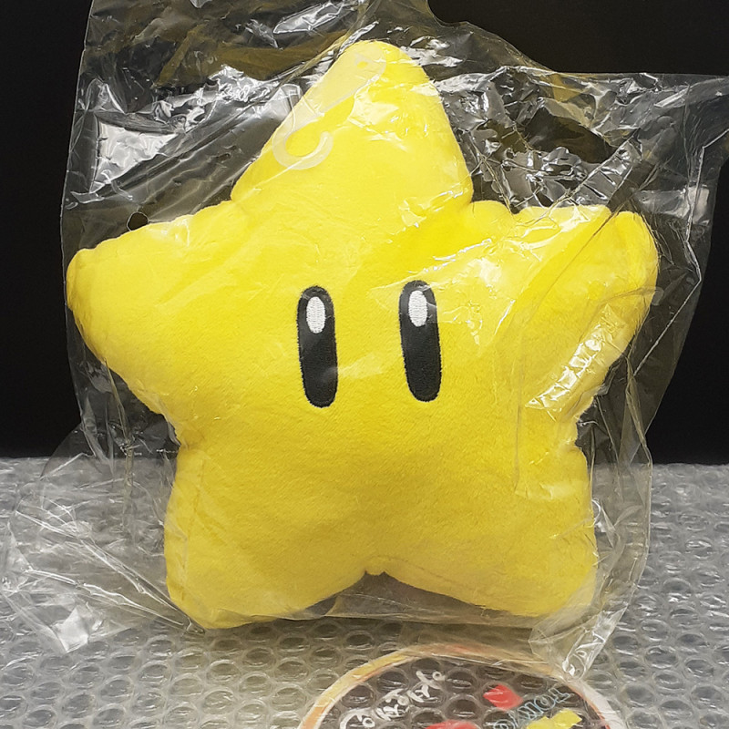 Sanei Super Mario All Star Collection SUPER STAR Plush/Peluche Japan NEW