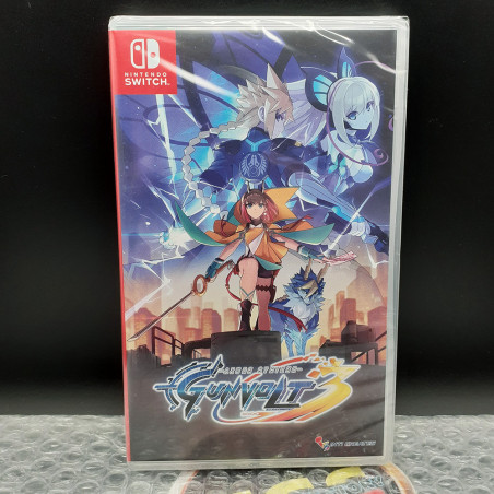 Azure Striker Gunvolt 3 SWITCH Game in EN-FR-DE-ES-IT-KR-PT Neur/New Sealed