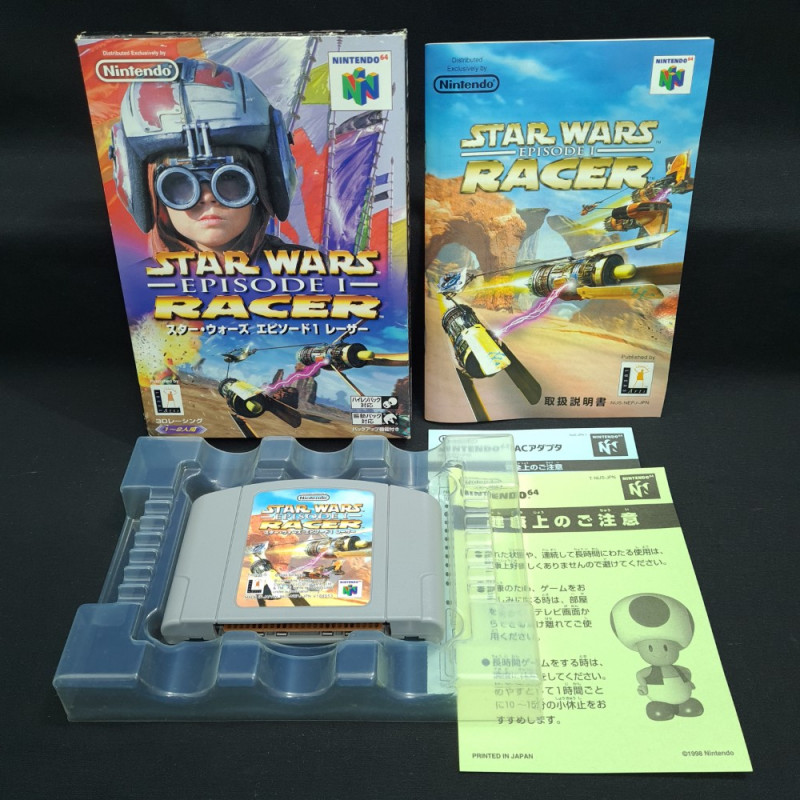 Star Wars Episode I Racer Nintendo 64 Japan Ver. 3D Racing Lucas Art 1999 N64