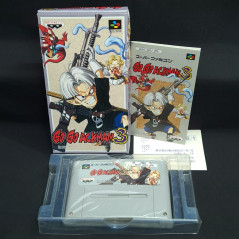 Go Go Ackman 3 + Reg. Card Super Famicom Japan Game Nintendo SFC GoGo Action Banpresto 1995 SHVC-P-AVPJ