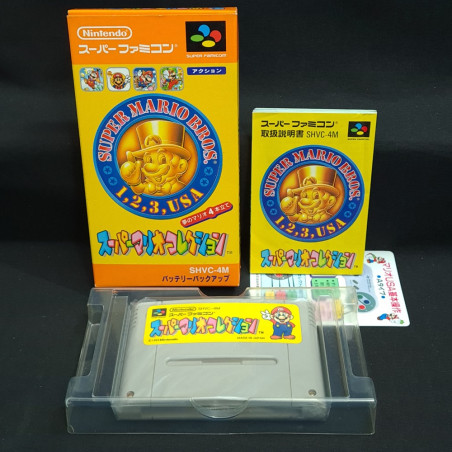 Super Mario Bros. Collection (1,2,3,USA) TBE Super Famicom Nintendo SFC Japan Game Platform 1993