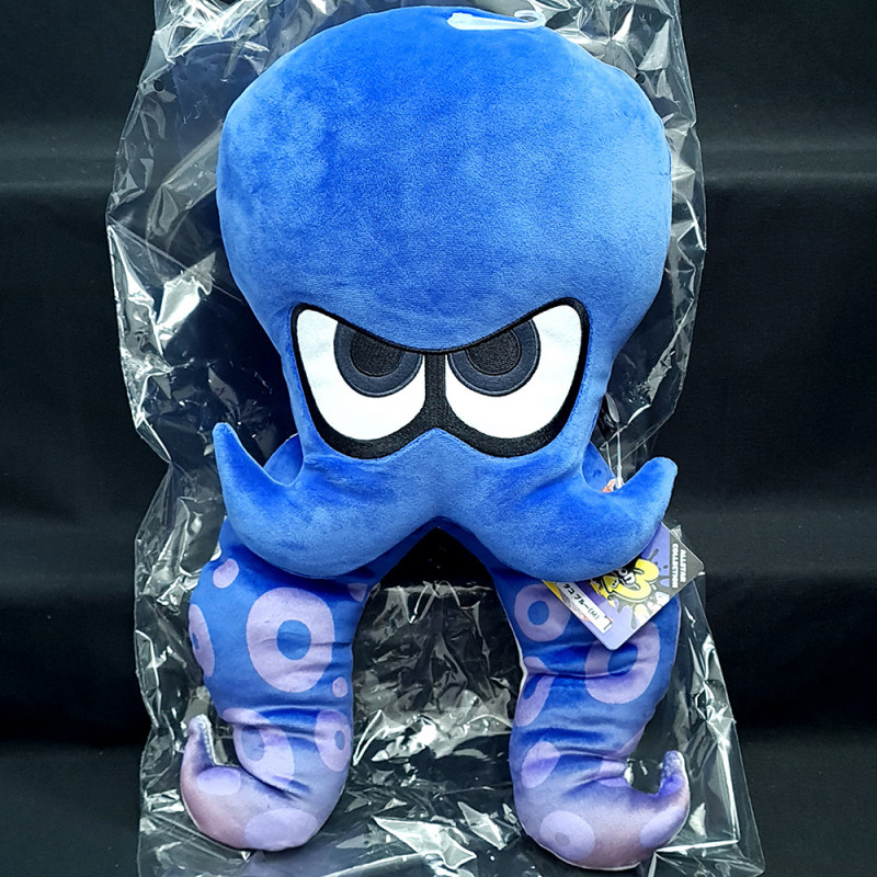 Sanei Splatoon 3 All Star Collection Plush/Peluche: Octopus Blue (M Size) Japan New