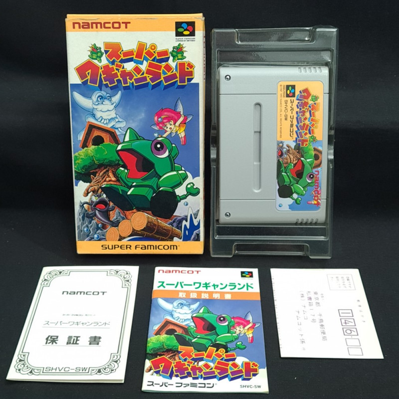 Wagyan Paradise Super Famicom Japan Nintendo SFC Game Wagan Action Namco 1994