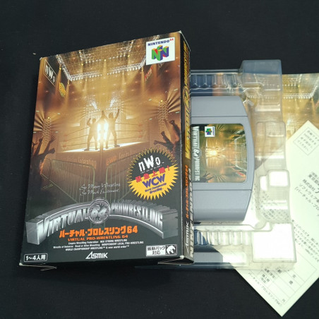 Virtual Pro Wrestling 64 バーチャル・プロレスリング64 (Nwo Wcw) Nintendo 64 Japan N64 sport wrestling Asmik 1997