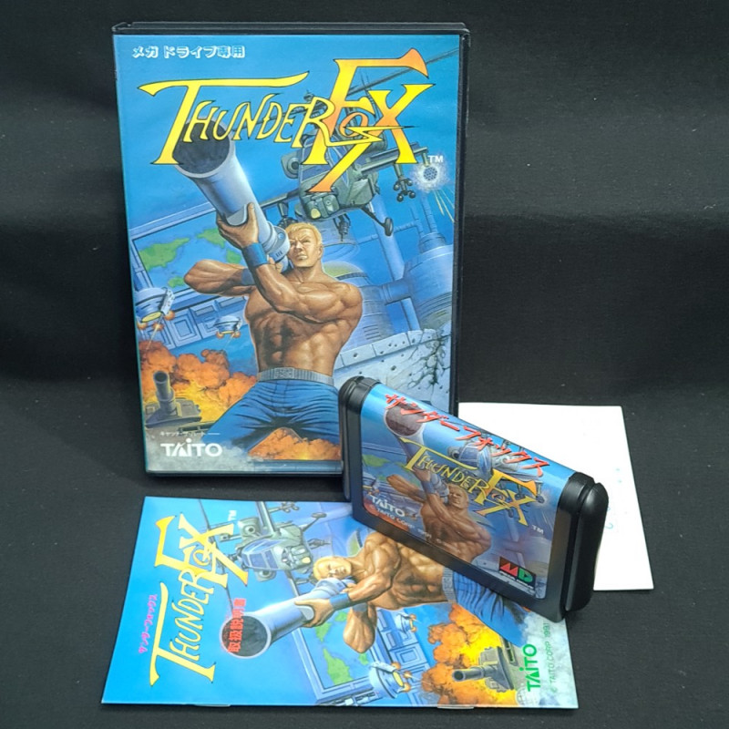 Thunder Fox サンダーフォックス (TBE) Sega Megadrive Japan Ver. Taito Corp Beat them'  Up Mega Drive 1991
