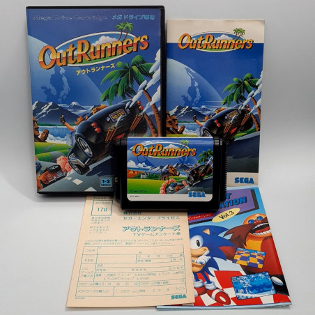 OutRunners (TBE) Sega Megadrive Japan Game Mega Drive Outrun Out Run Racing 1994 G-4119