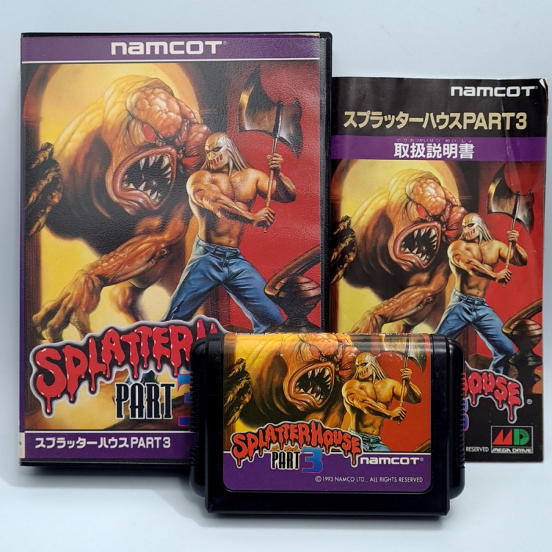 スプラッターハウス Part 3 Sega Megadrive Japan Game Splatter House Part3 Beat  ThemAll Mega Drive Namcot 1993