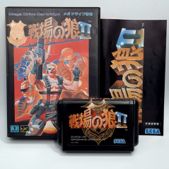 SENJOU NO OKAMI II (Mercs) Sega Megadrive Japan Game Capcom Mega Drive Shoot Run&Gun