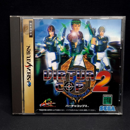 Virtua Cop 2 +Reg.Card Sega Saturn Japan Game AM2 Gun Shooting Sega 1996