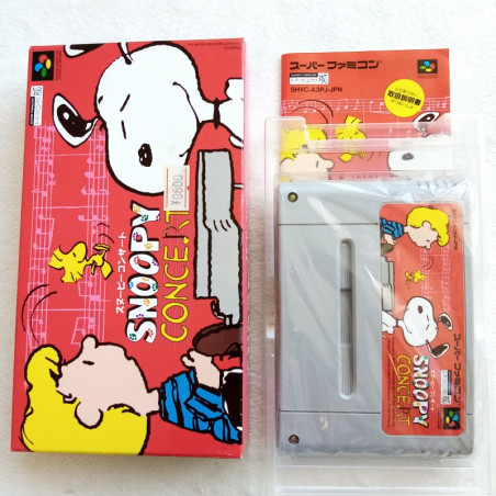 Snoopy Concert Super Famicom Japan Ver. Nintendo 1995 (SFC) TBE