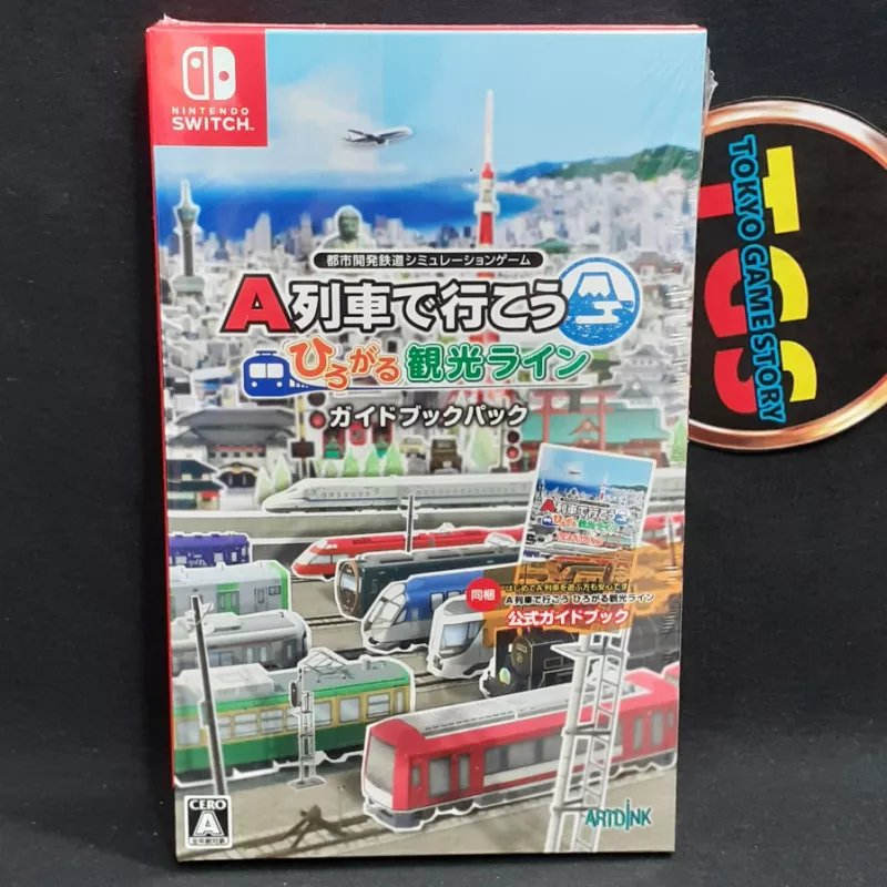 A-Train de Ikou Hirogaru Kankou Guidebook Japan Game Line SWITCH ENGLISH In Pack