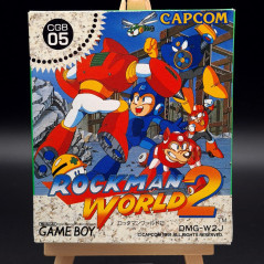 RockMan World 2 Nintendo Game Boy Japan Ver. MegaMan Gameboy Mega Man Capcom 1991 DMG-W2J