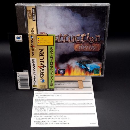Destruction Derby (With Spin Card) Sega Saturn Japan Ver. Course Soft Bank 1995 Psygnosis
