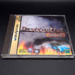 Destruction Derby (With Spin Card) Sega Saturn Japan Ver. Course Soft Bank 1995 Psygnosis