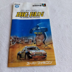 Jaleco Rally Big Run Super Famicom Japan Ver. Racing (Nintendo SFC)