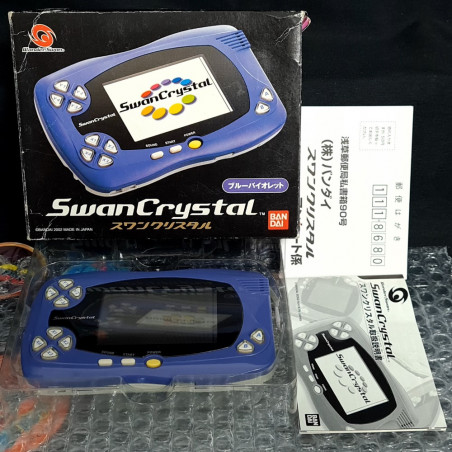 WonderSwan Crystal Console - Violet Blue Japan system Bandai 2002 SWJ-555T1B