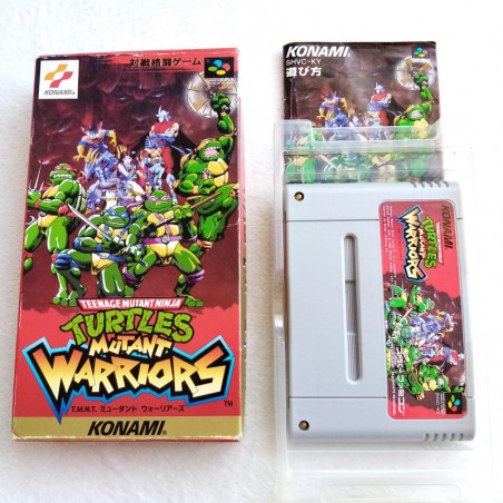 TMNT Mutant Warriors Teenage Mutant Ninja Turtles Super Famicom Japan Ver. Fighting Konami 1993 (Nintendo SFC)