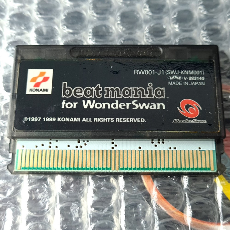 Beatmania (Cartridge only) Bandai Wonderswan Japan Game Konami Music 1999 SWJ-KNM001