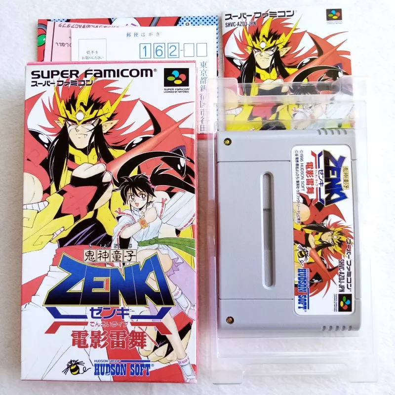 鬼神童子ZENKI 電影雷舞 Super Famicom Japan Ver. Action Hudson 1995 