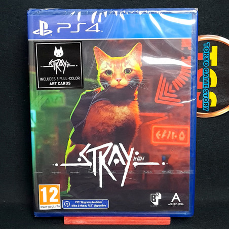 STRAY (+Artcards) PS4 Euro Game in EN-FR-DE-ES-IT Neuf/NewFactorySealed