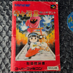 Kiki Kaikai NazoKuroManto Pocky&Rocky Kikikaikai Super Famicom JPN Nintendo SFC Shoot SHMUP Natsume Taito 1992 SHVC-KK