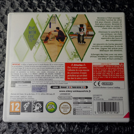 Les Sims 3 Animaux et Cie Nintendo 3DS Euro PAL Game