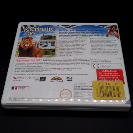 Vétérinaire au Zoo Nintendo 3DS Euro PAL Game