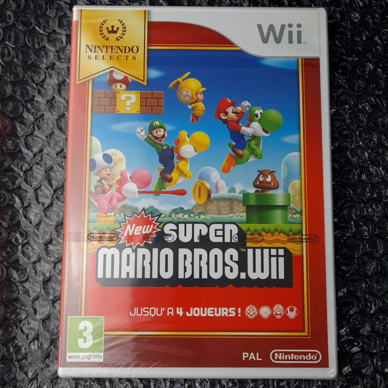 New super Mario Bros.Wii Nintendo selects Wii PAL FR Game BRAND NEW/NEUF