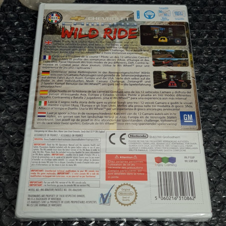 Chevrolet Camaro Wild Ride Nintendo Wii PAL Euro Game BRAND NEW/NEUF