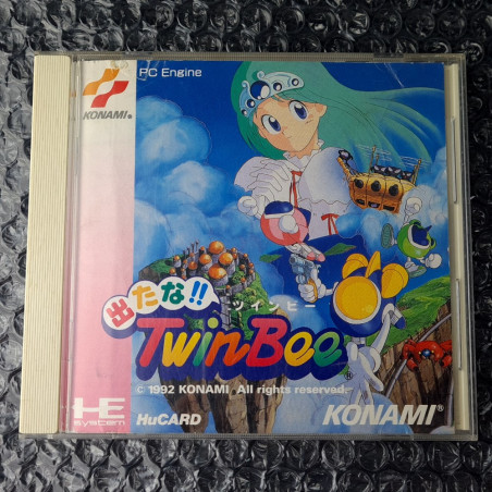 Detana !! Twinbee Nec PC Engine Hucard Japan Ver. PCE Shmup Konami 1992 Pop'n