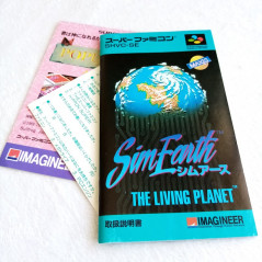 Sim Earth The Living Planet Super Famicom Japan Ver. Simulation Imagineer 1992 (Nintendo SFC) Sim City