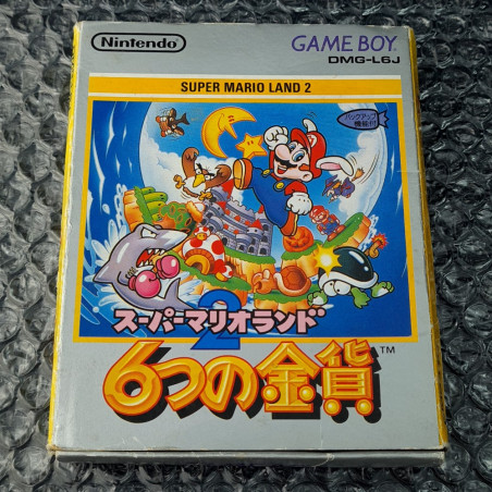 スーパーマリオランド2 6つの金貨 Nintendo Game Boy Japan Ver. Platform Mario Land 1992 DMG-L6J Gameboy