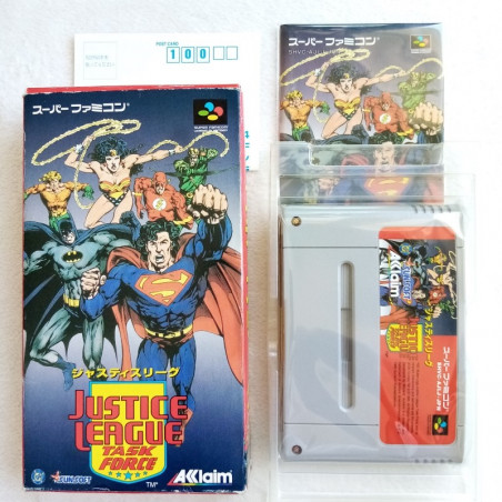 Justice League Task Force Super Famicom Japan Ver. Fighting Acclaim Sunsoft (Nintendo SFC) Super Heroes