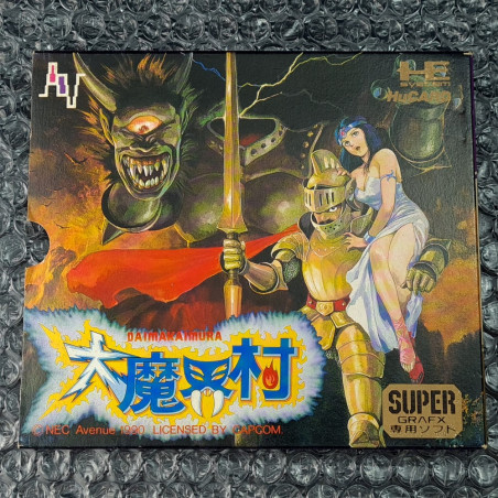 DaiMakaimura Nec PC Engine Super Grafx Japan Ver. Brand New Factory Sealed Neuf PCE Capcom 1990 Ghouls'n Ghosts Platform Action