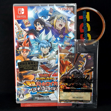 Yu-Gi-Oh! Rush Duel Dawn of the Battle Royale! Special Ed. +3Cards&Bonus SWITCH Japan New Konami Battle Card