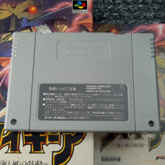Neugier: Umi to Kaze no Koudou (TBE) Super Famicom Japan Nintendo SFC WolfTeam Action Rpg 1993