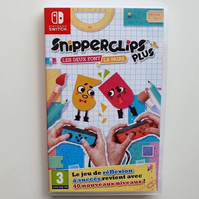 いっしょにチョキッと スニッパーズ プラス, Snipperclips plus Les Deux Font La Paire Nintendo  Switch FR ver. USED Nintendo Reflexion-Puzzle