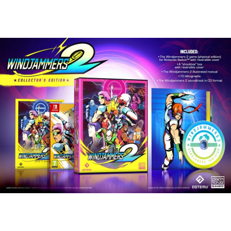 Windjammers 2 Collector's Edition (2110Ex.) SWITCH Pix'n Love Games NEW (EN-FR-ES-DE-IT-PT-JP) FlyingPowerDisc