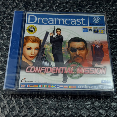 Confidential Mission Sega Dreamcast PAL-EURO NEUF BRAND NEW Gun Shooting SEGA 2001