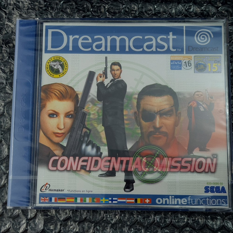 Confidential Mission Sega Dreamcast PAL-EURO NEUF BRAND NEW Gun Shooting SEGA 2001