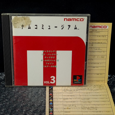 Namco Museum Vol. 3 (With Flyer) PS1 Japan Ver. Playstation 1 PS One Compilation 1995