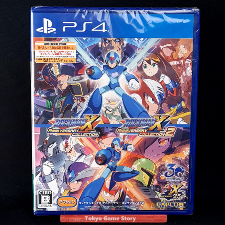 Rockman X Anniversary Collection 1&2 (X,X2,X3,X4,X5,X6,X7,X8) PS4 Japan Sealed Game Megaman NEW