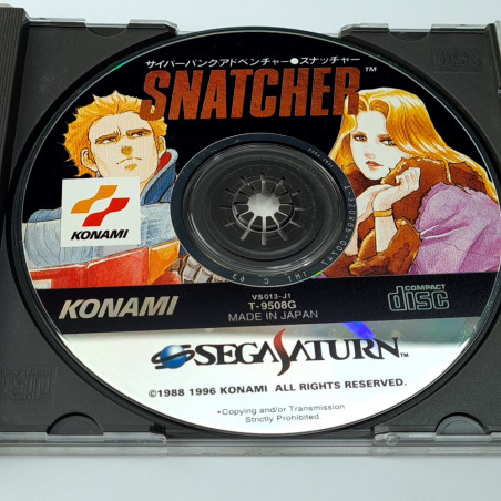 Snatcher Sega Saturn Japan Ver. Konami Cyber Punk Adventure 1996