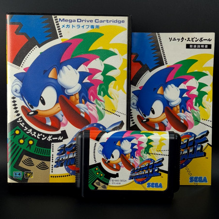 Sonic Spinball (TBE) Sega Megadrive Japan Ver. Sega Platform pinball Mega Drive 1993