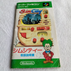 Sim City Super Famicom Japan Ver. Simulation Gestion Nintendo 1991 (Nintendo SFC)