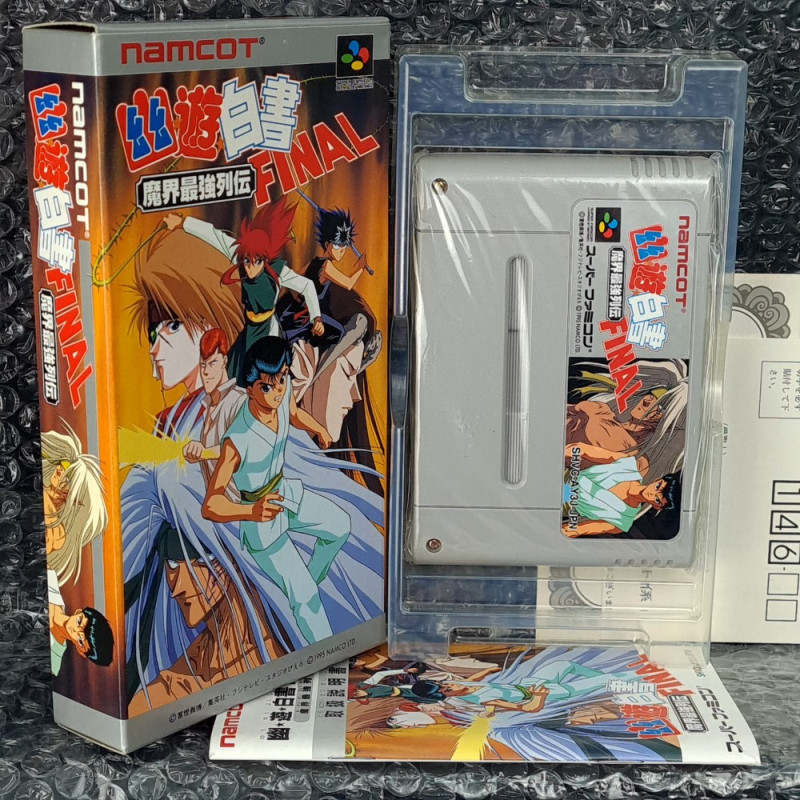 Yu Yu Hakusho Final (TBE+RegCard) Super Famicom Japan Game Nintendo SFC Yuyu Manga Anime Fighting Namcot 1995