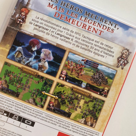 Langrisser I & II Nintendo Switch FR ver. USED NIS America tactical RPG