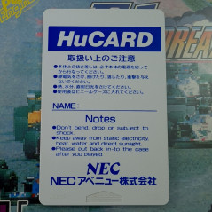 F-1 Dream Nec PC Engine Hucard Japan Ver. PCE Capcom Racing 1989