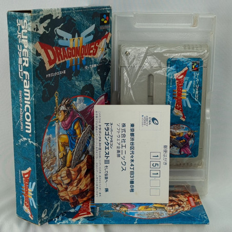 Dragon Quest III (With Reg. Card) Super Famicom Japan Ver.  RPG Enix 1996 (Nintendo SFC) Warrior