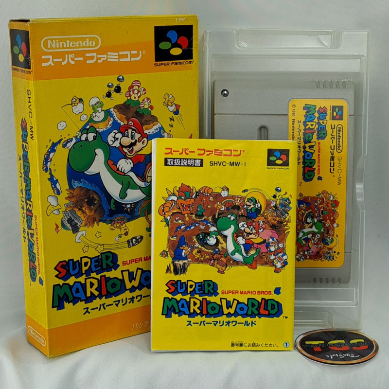 Super Mario World Super Famicom Nintendo SFC Japan Game 1990 SHVC-MW